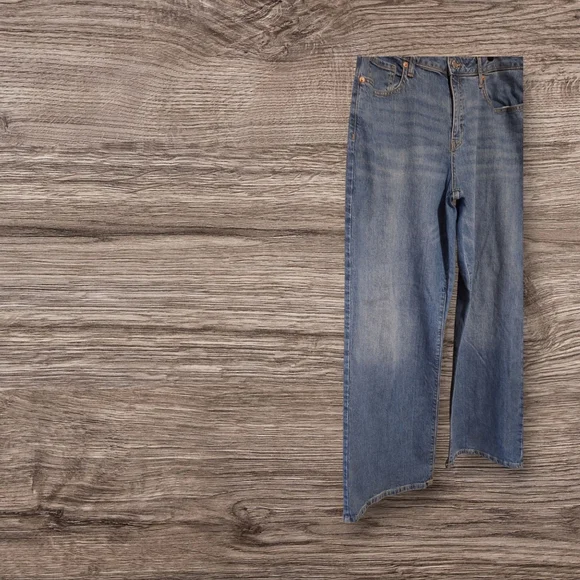 Wild Fable Blue Flare Wide Leg Denim Size 12 - Picture 2 of 8